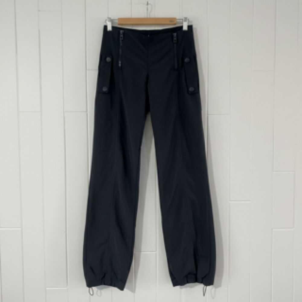 adidas by Stella McCartney Black Zip Woven Track Cargo Pants Size S